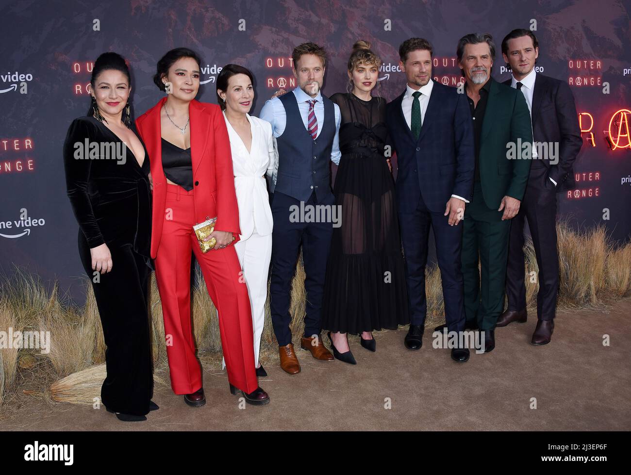 Tamara Pdemski Morningstar Angeline Lili Taylor Shaun Sipos Imogen Poots Matt Lauria Josh Brolin And Lewis Pullman At The Oouter Rangeo Prime Video Premiere Event Screening Held At The Harmony Gold Theater